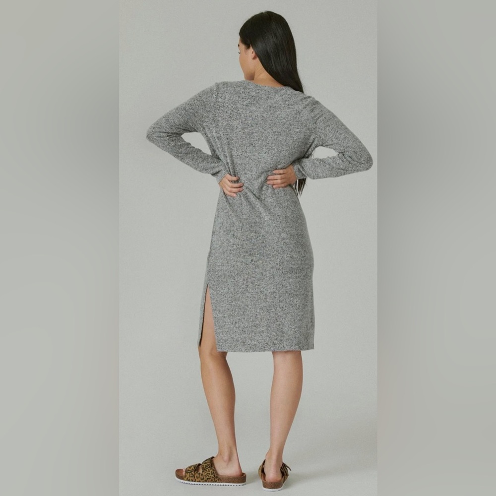 NWT! LUCKY BRAND Women's Cloud Jersey Ribbed Long Cardigan SIZE SMALL - Picture 3 of 10